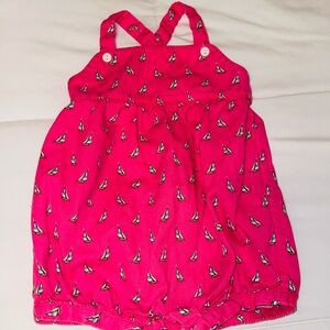 Ralph Lauren Pink Sailboat Print Swim romper 18m